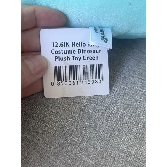 NWT 12.6” Sanrio Hello Kitty Green Dino Costume Plush Brand Dinosaur - Picture 5 of 6